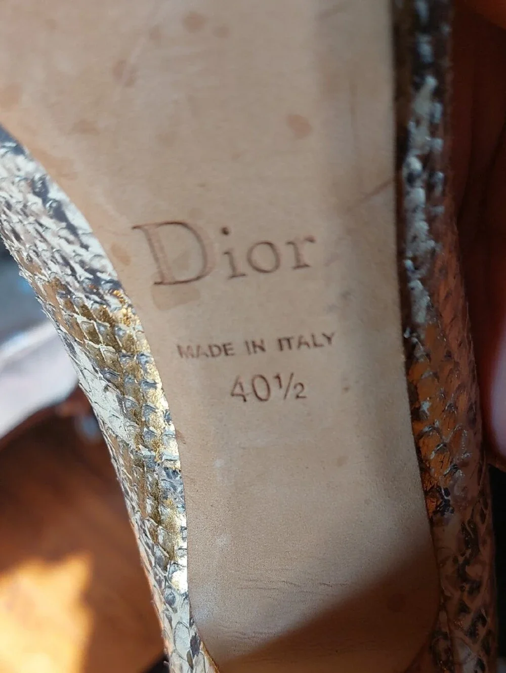 Dior elegant metallic